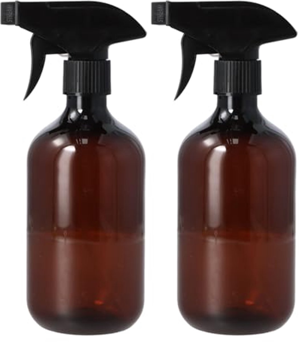 Set van 2 Kunststof Spuitflessen 500 ml - Ideaal voor Planten, Tuin en Reiniging