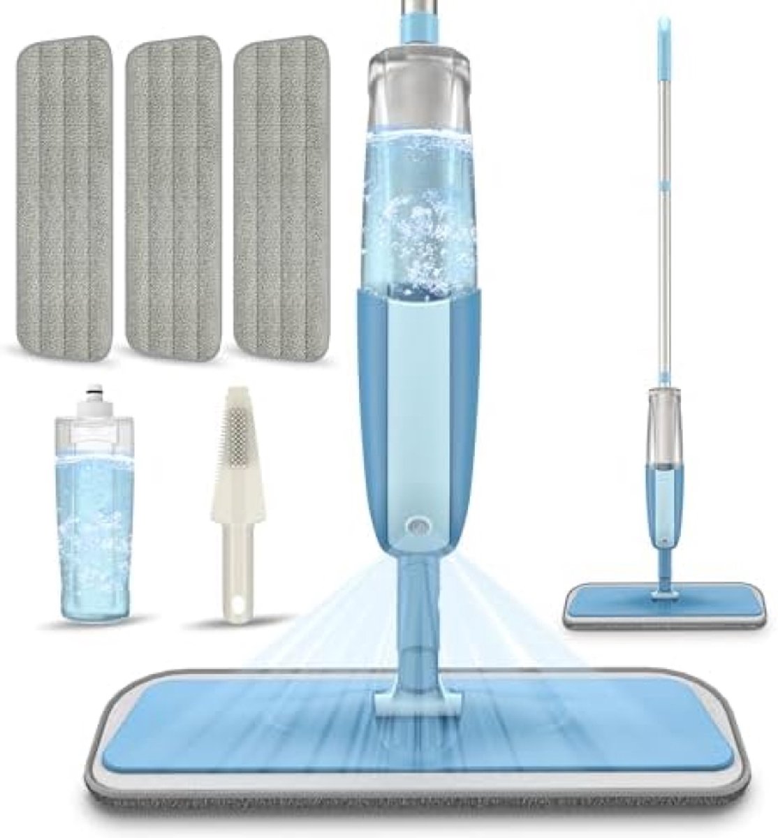 PromoHome Vloerreiniger met Spuitfunctie en Microvezel Pads