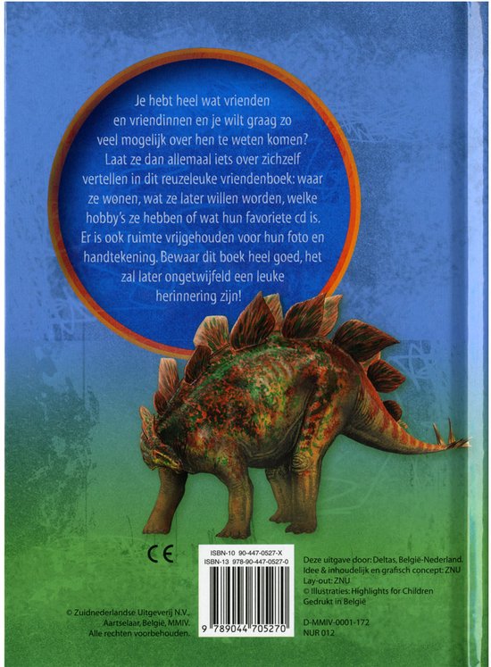 Dino vriendenboek - Deltas - Hardcover