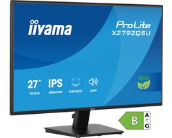 iiyama ProLite X2792QSU-B1 - 27 inch - QHD - IPS - USB-Hub (2x) - Energy label B