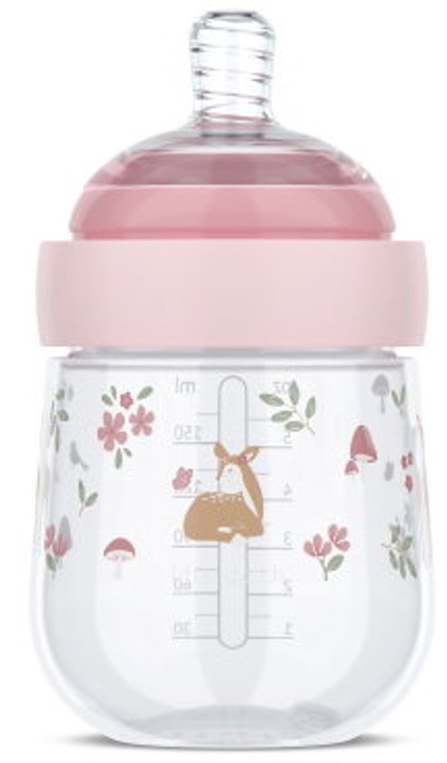 Mepal Mio Babyfles Little Dutch - 165 ml - Anti-koliek - Spiraalontwerp voorkomt verstopping - Siliconen van medische kwaliteit - Fairy Garden