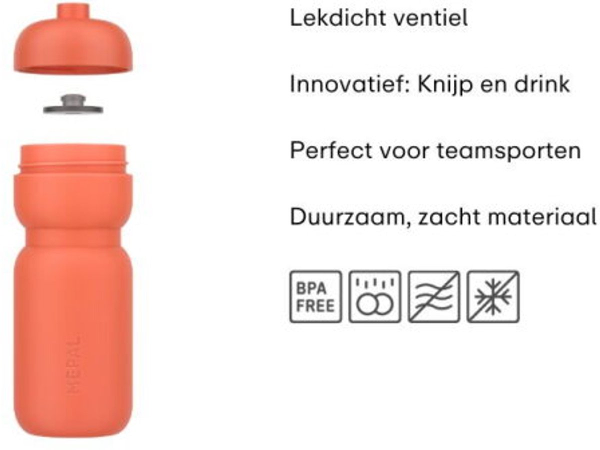 Mepal Bidon squeeze Sport - Knijp en drink - Graphite black thumbnail 2