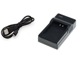 OneOne lader voor camera accu met 1,0 m kabel. Oplader adapter past op Canon EOS Rebel T2i, EOS Rebel T3i, EOS Rebel T4i, EOS Rebel T5i, LP-E8