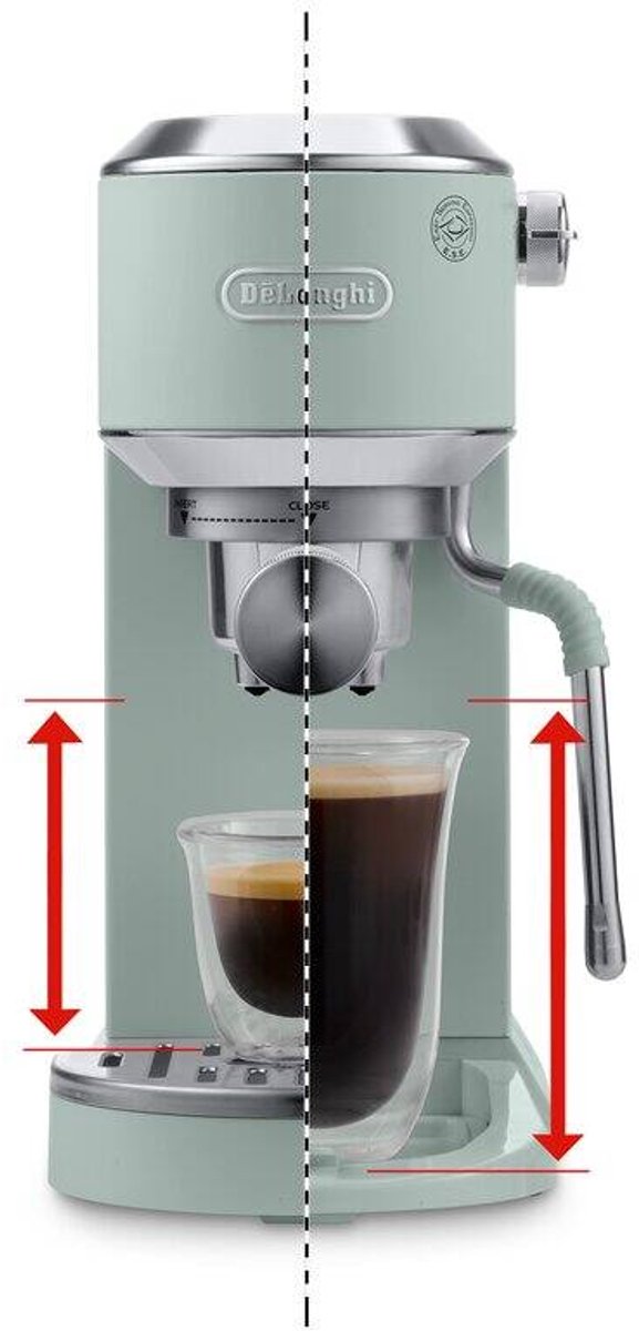 Machine à Expresso DELONGHI Dedica Duo EC890.GR – Vert – Neuve Sous Emballage