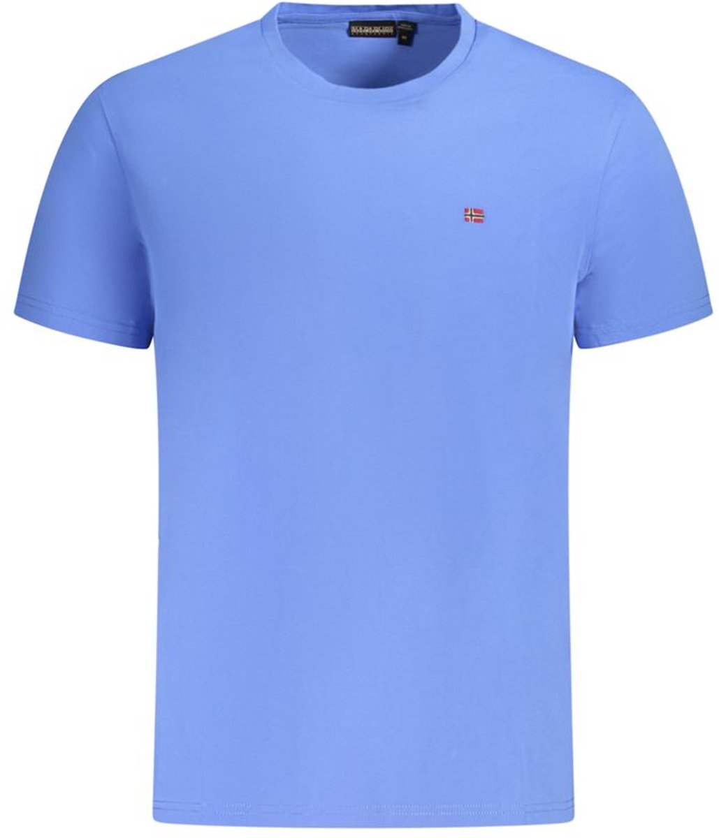 Short Sleeve Crew Neck TShirt T-Shirts Blauw