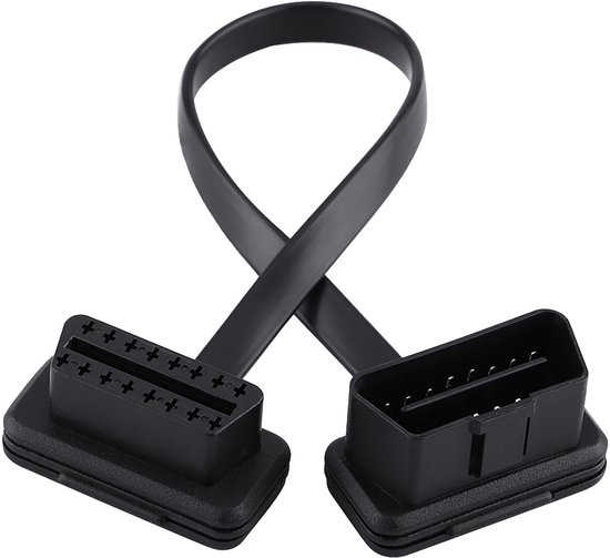 Litinliv OBD2 Adattatore, 16 Pin Cavo Adattatore, OBDII Adattatore Y-Splitter Estensione Cavo, Adattatore diagnostico connettore OBD2, OBD-II Cavo di prolunga Ultra Low Profile