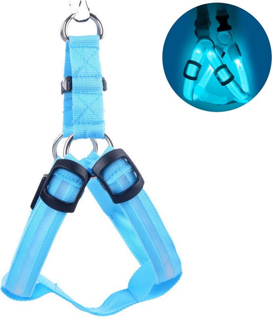 Body Safe hondenharnas Light Blue XXS