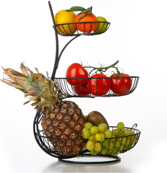 Fedec Fruitschaal 3-laags