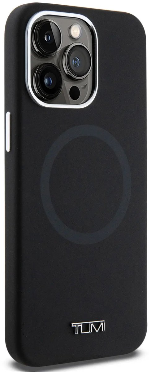 Tumi Back cover - Geschikt voor iPhone 15 Pro - Zwart - MagSafe - Slank en Beschermend