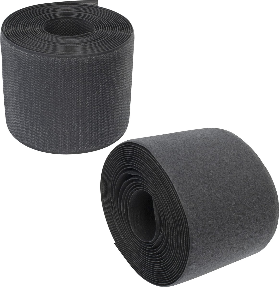 C66019 - Zelfklevende Krabband 100 mm x 5 m - Donkergrijs - Polyamide en Polyester