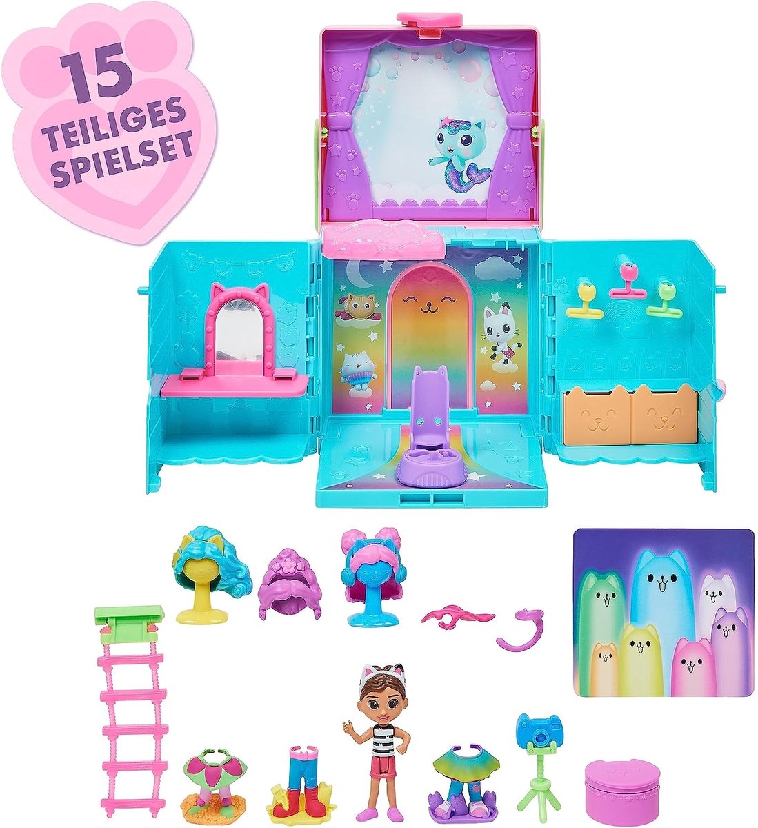 Gabby's Poppenhuis - Gabby's Verkleedkamer-speelset met accessories en unieke Gabby-figuur — afbeelding 5