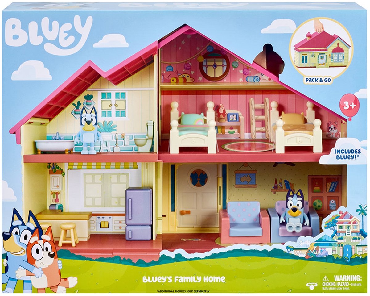 BLUEY - Speelhuis met 4 kamers en accessoires - Speelset — afbeelding 8