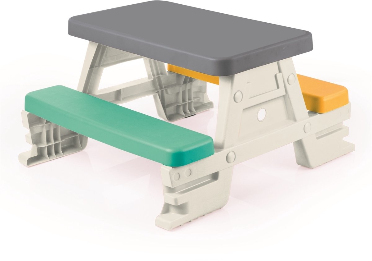 Dolu Grijs/Wit Picknicktafel