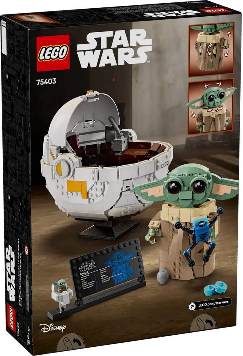 LEGO Star Wars: The Mandalorian™ Grogu™ met zweefkinderwagen 75403 — afbeelding 6