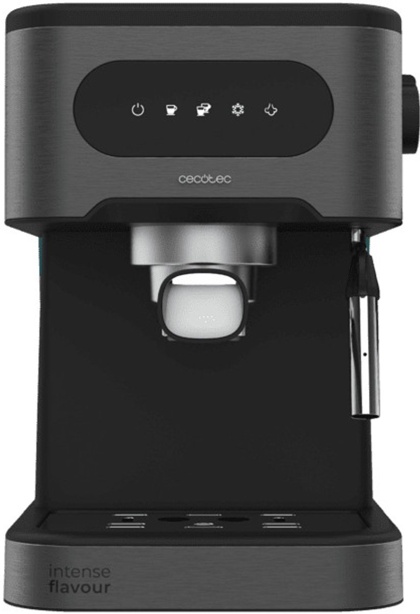 Cecotec Espressomaschine Power Espresso 20 Coldbrew. Espresso und Cappuccino, Kaltkaffee, 20 Bar Druck, schwenkbarer Dampfauslauf Professionelle Qualität zu Hause.