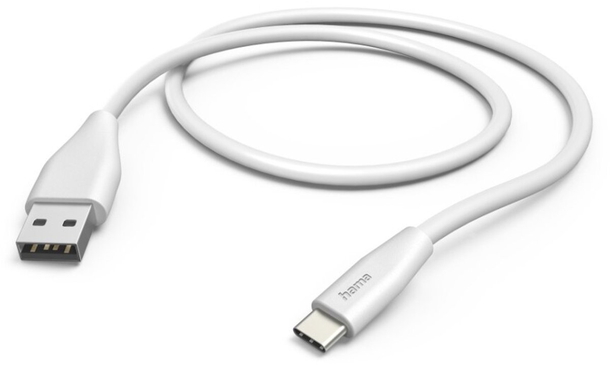Hama Oplaadkabel USB-A - USB-C 1,5 M Wit