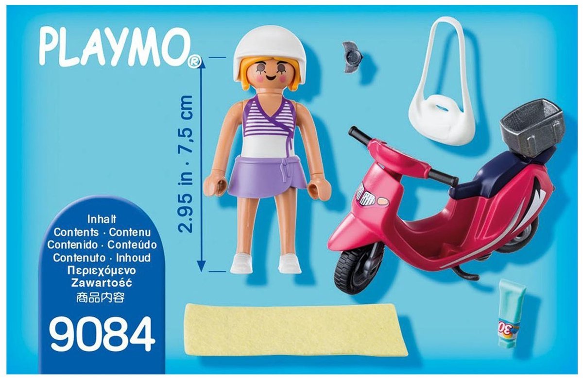 PLAYMOBIL Zomers meisje met scooter  - 9084 — afbeelding 3