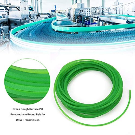 Ronde PU-band met ruwe PU-aandrijfriem (groen) (3 mm x 10 m) — afbeelding 4