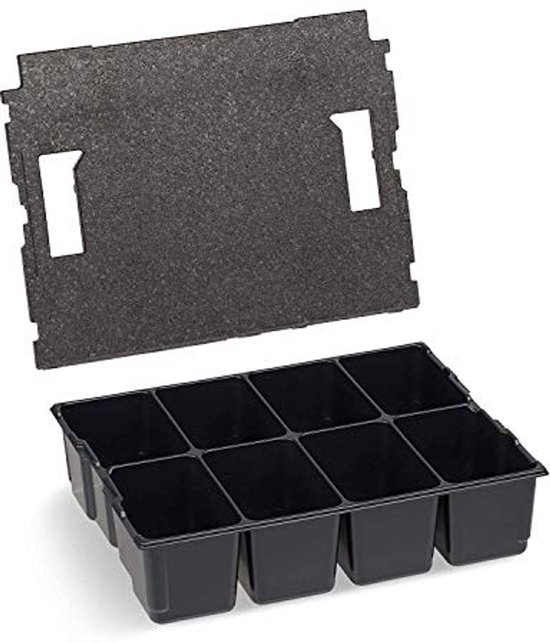 Dozen 63 mm G3 zijn geschikt als Bosch L-Boxx, 2 stuks, donkergroen, B 312 x D 104 x H 63 mm, opbergdozen voor assortimentsdozen zoals Bosch Sortimo L- Boxx