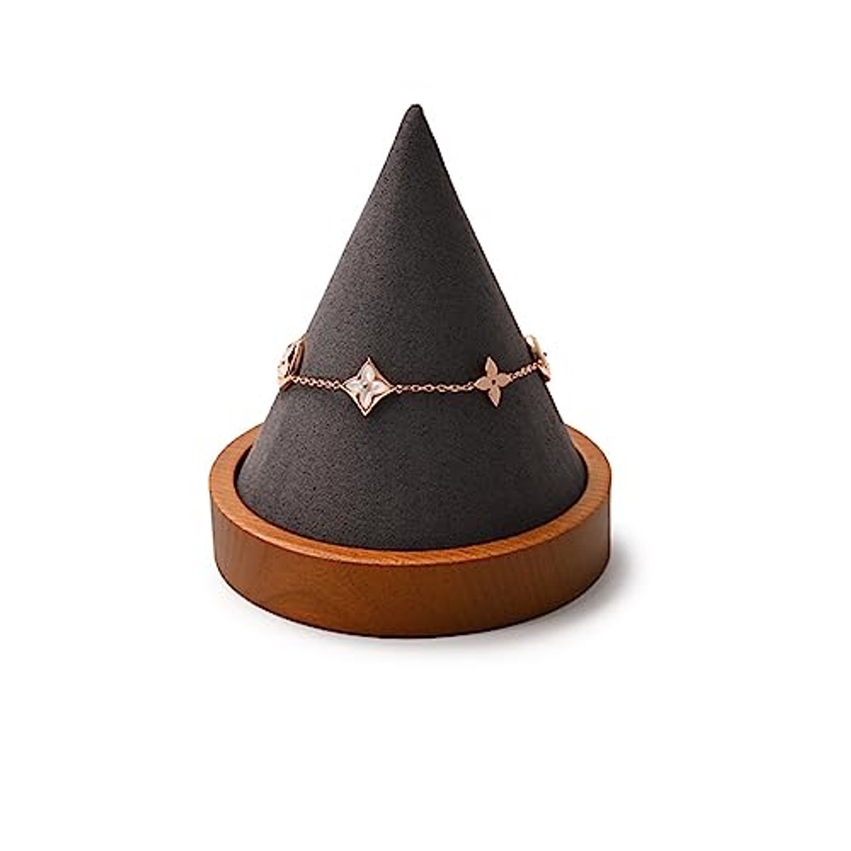 Houten Conische Armbandstandaard - Horlogestandaard en Sieraaddisplay