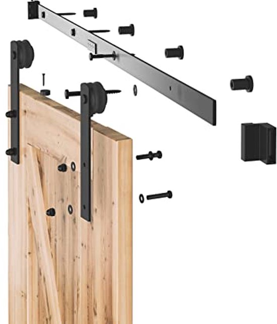 Schuifdeur SucceBuy 8 Voet Schuifdeur Hardware Kit | Kledingkastrail