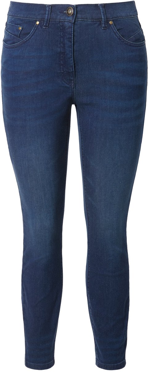 Studio Untold - Dames - skinny jeans 5-pocket smal model - Donkerblauw denim - Maat 44