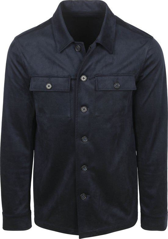 Suitable Pasetta Overshirt Donkerblauw (navy) - Maat L - Heren