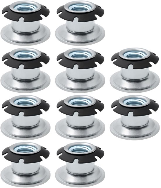 Vierkante kunststof plug bureau stalen buis been cap gat cover zwart meubilair vloer bescherming pads 12 stuks (kleur: 25 x 25 mm 12 stuks