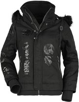 Rock Rebel by EMP zwart winterjack met rugprint - Dames - M