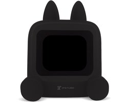 Wedjis Retro Mili-TV – Digitale Klok & Bluetooth Speaker – Smart display – Kunststof – Dimbaar scherm – Gadgets mannen – Zwart