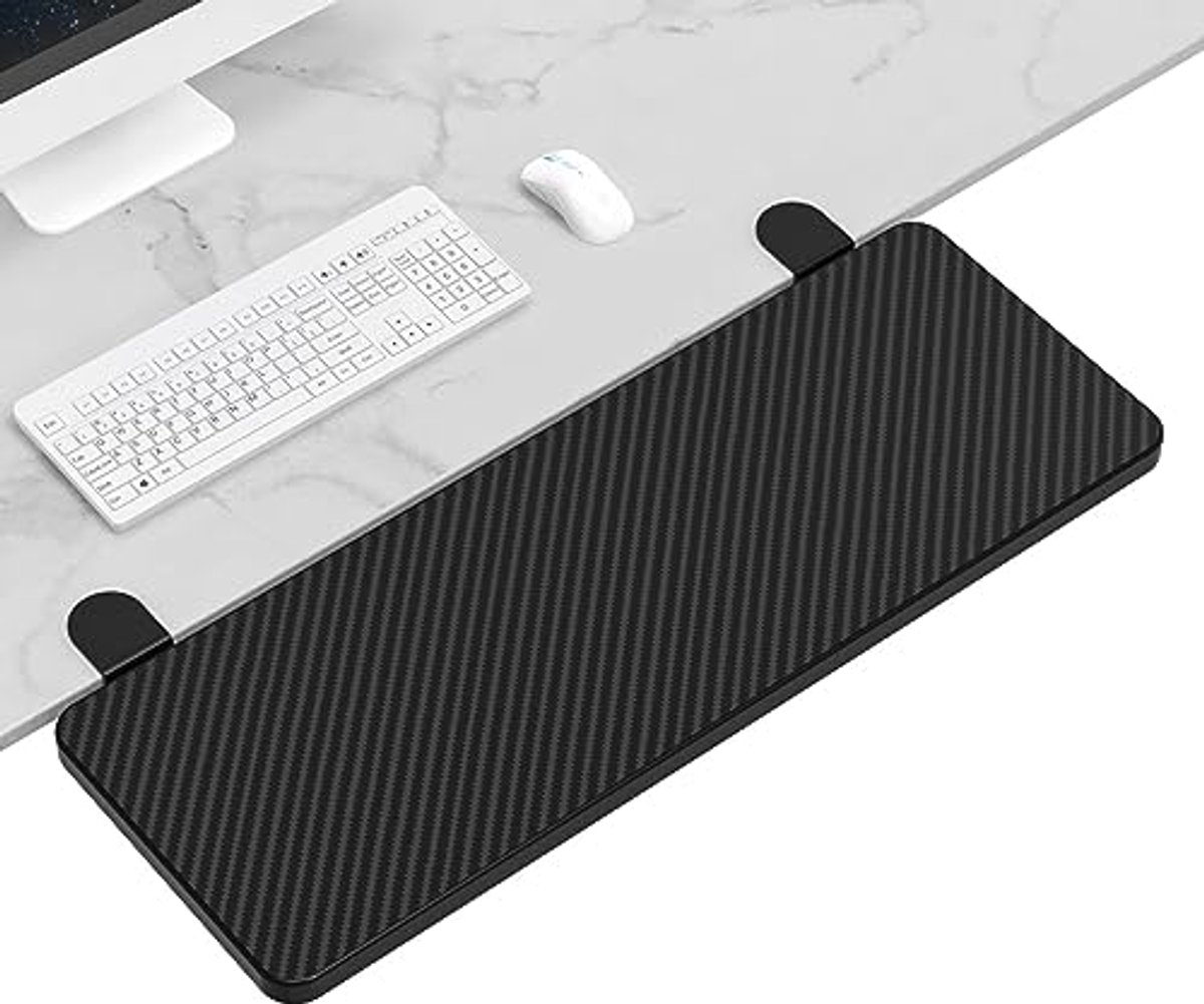 Ergonomisch bureau verlengstuk met armsteun - 75 cm x 24 cm verstelbare toetsenbord tray