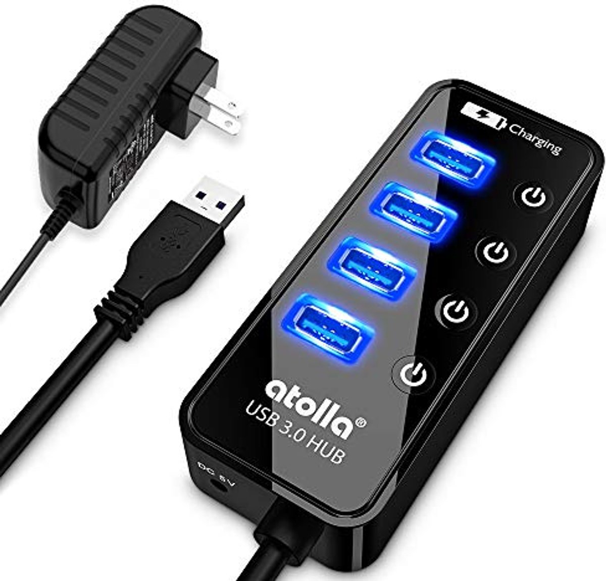 Image of 7-poorts USB 3.0 Hub met Voeding - Actieve USB Hub