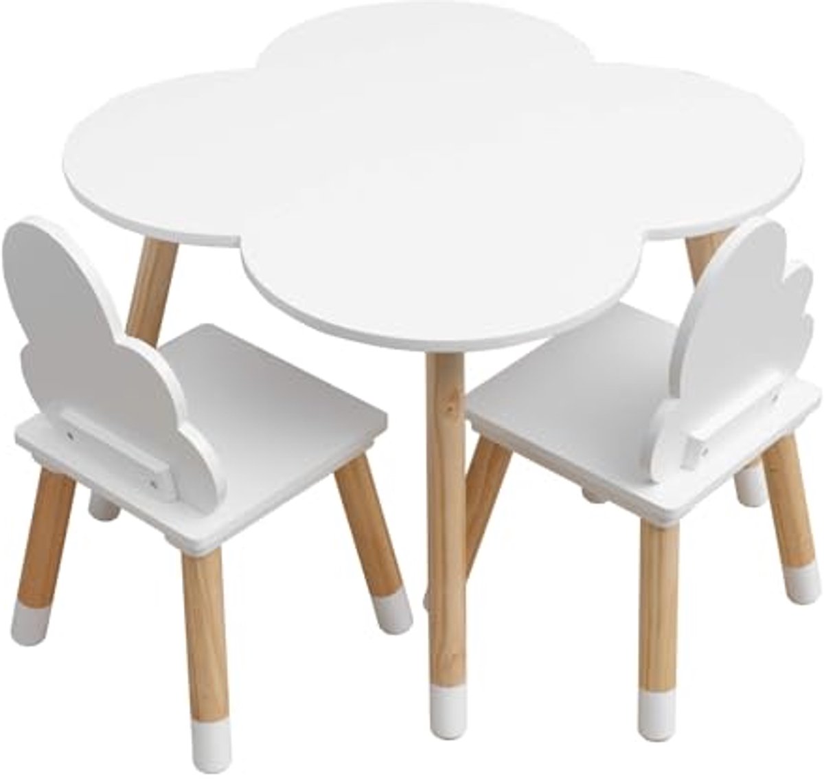 Set Tafel en Stoelen voor Kinderen - Scandinavische Stijl - Kindvriendelijke Meubels voor