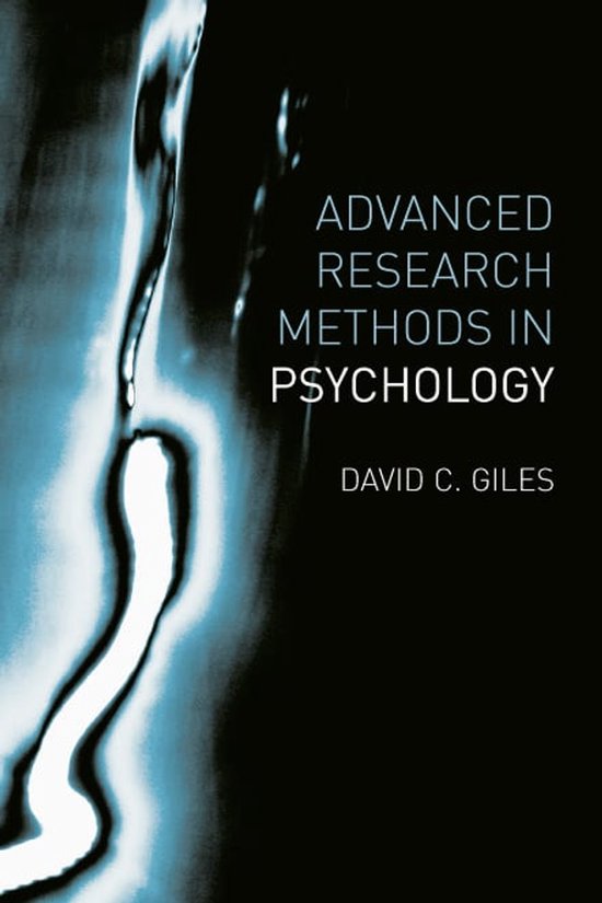 Advanced Research Methods in Psychology - cover