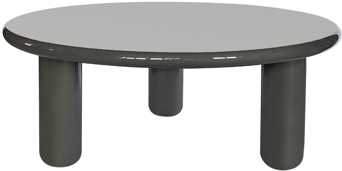 DÉJA Living Salontafel Jelsa - Rond Kaki Groen Glossy MDF - 90x90x35cm