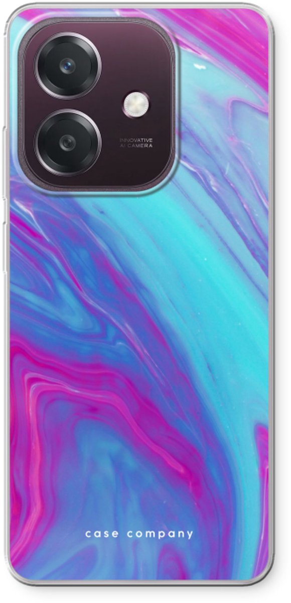 Case Company® - Hoesje geschikt voor Oppo A60 5G hoesje - Zweverige regenboog - Soft Cover Telefoonhoesje - Bescherming aan alle Kanten en Schermrand