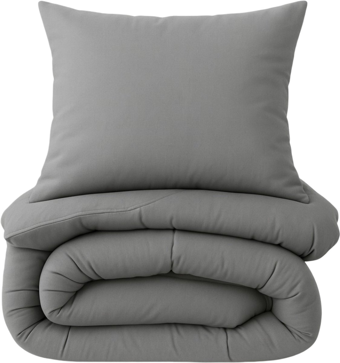 SimplyDream wasbaar dekbed - Eenpersoons - 140x200 cm - Licht Grijs