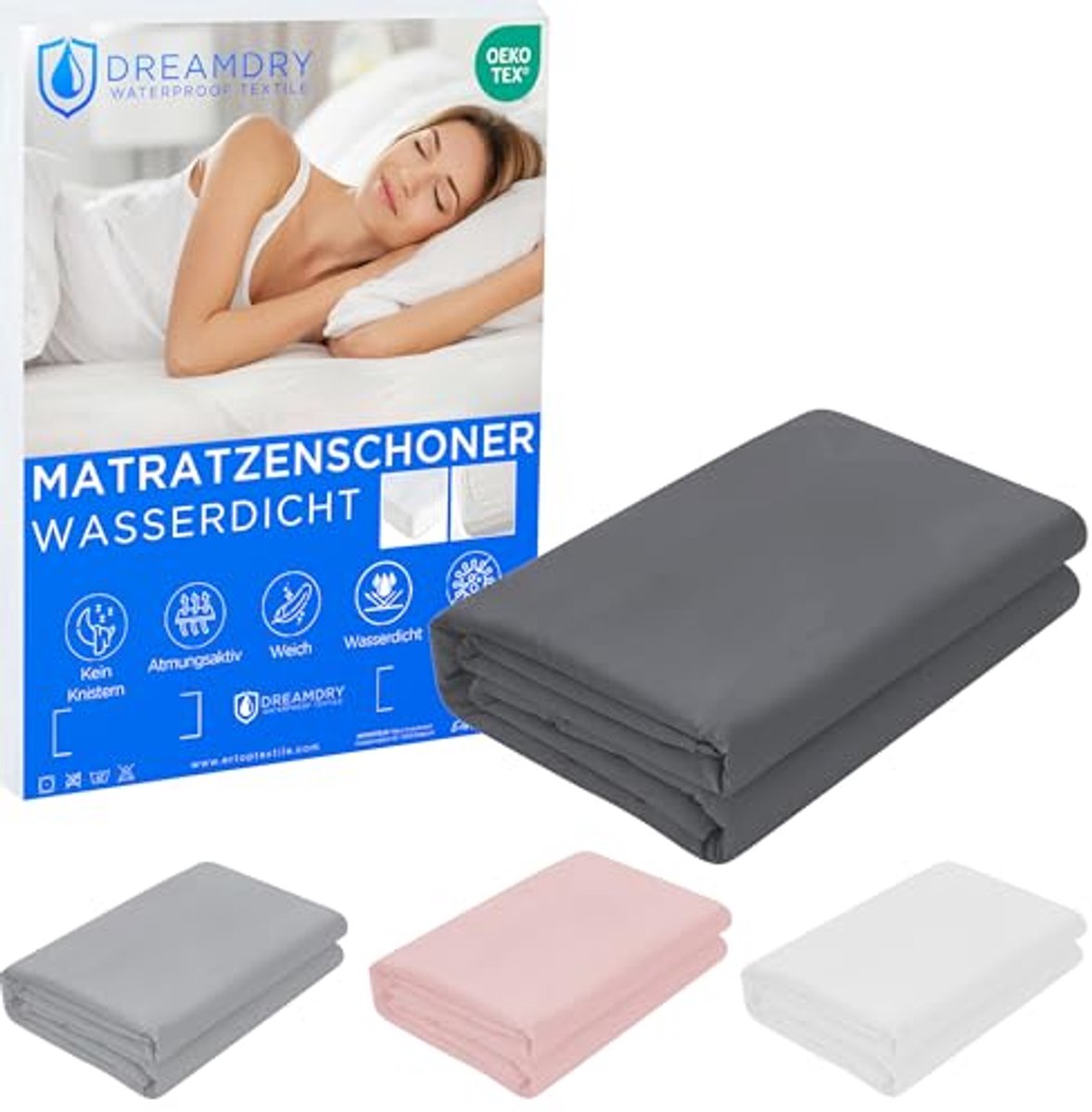 Waterdichte Matrasbeschermer 160x200 cm - Wasbare Incontinentie Onderlegger en Vochtbescherming