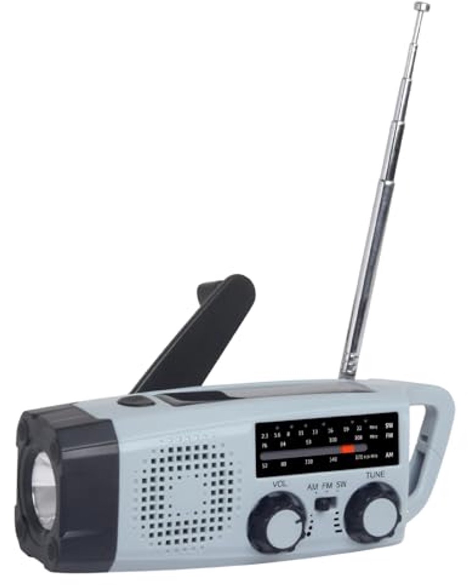 Draagbare Noodradio met Solar Oplader en LED-zaklamp