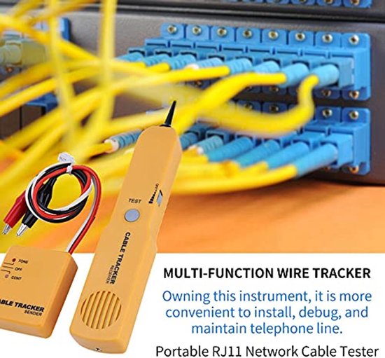 PLLYPE Cable Tracker met batterij, kabelbreuk zoeker robotmaaier, kabelzoeker, telefoonkabel tracker voor netwerk onderhoud collatie walkthrough van testcircuit PLLYPE Cable Tracker met batterij, kabelbreuk zoeker robotmaaier, kabelzoeker, telefoonkabel tracker voor netwerk onderhoud collatie walkthrough van testcircuit