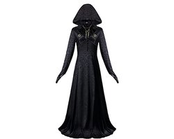 Vampire Madam Gothic Kostuum met Kap voor Dames - Cosplay Outfit voor Halloween en Carnaval