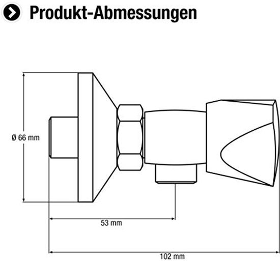 CON:P Eengreepsmengkraan Anza - Hoogwaardige Messing Behuizing, Verchroomd - Perfecte Badkraan Voor Wandmontage Met 1/2 Inch Douche-uitgang