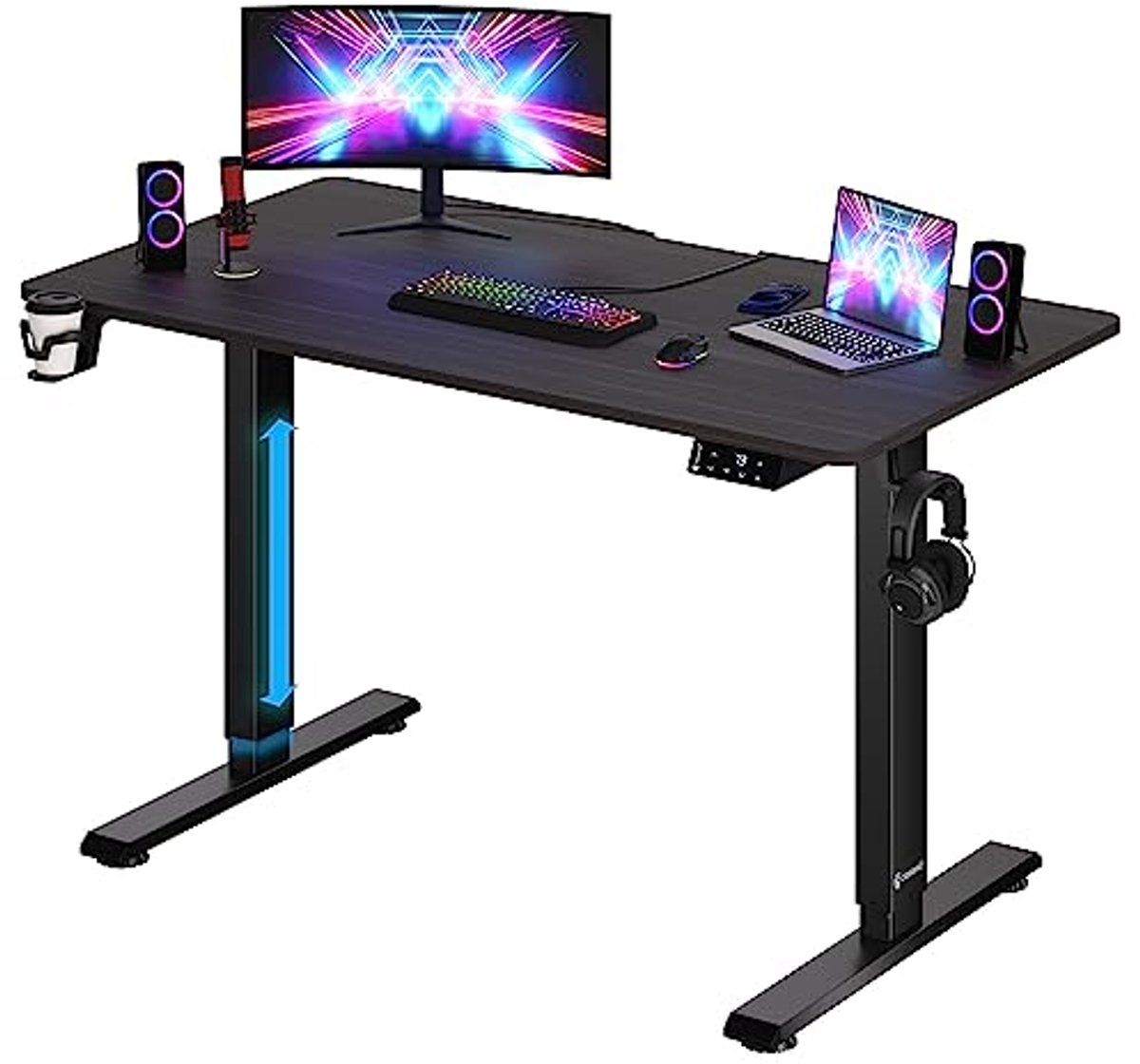 Elektrisch Height Adjustable Bureau met LCD Scherm 73-118 cm