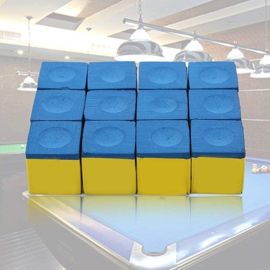 Allecto plus - Zwembad-keu van calciumcarbonaat met antislip grip, biljart- en snookerkeu accessoires in blauwe kleur. — afbeelding 4