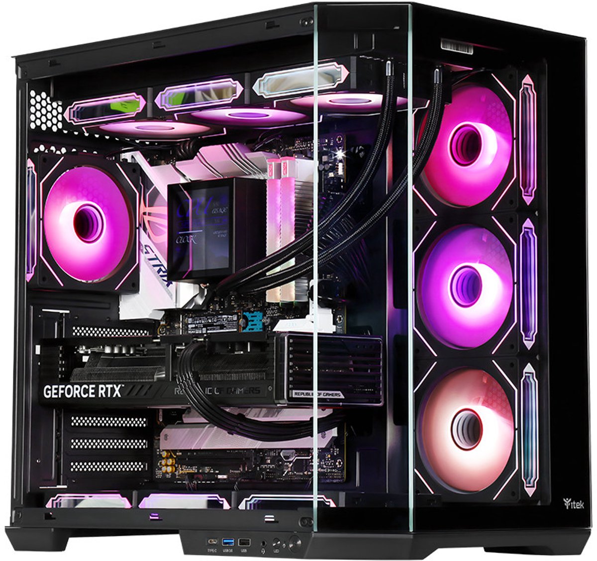 itek DARK CAVE AKU Tower Zwart