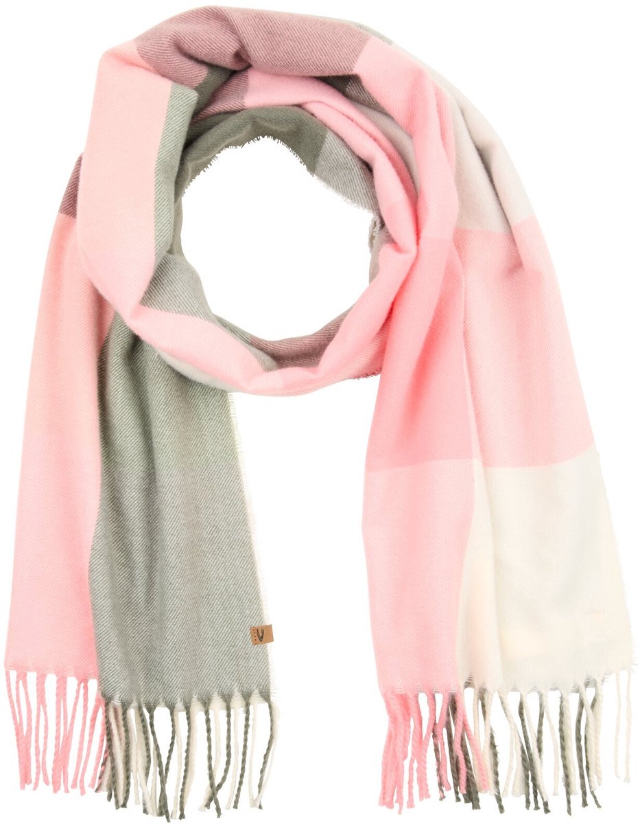 camel active Zachte sjaal met franjes - Maat womenswear-OS - Bes