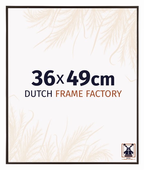 Cadre photo 36x49cm de Dutch Frame Factory avec des motifs décoratifs de plumes.