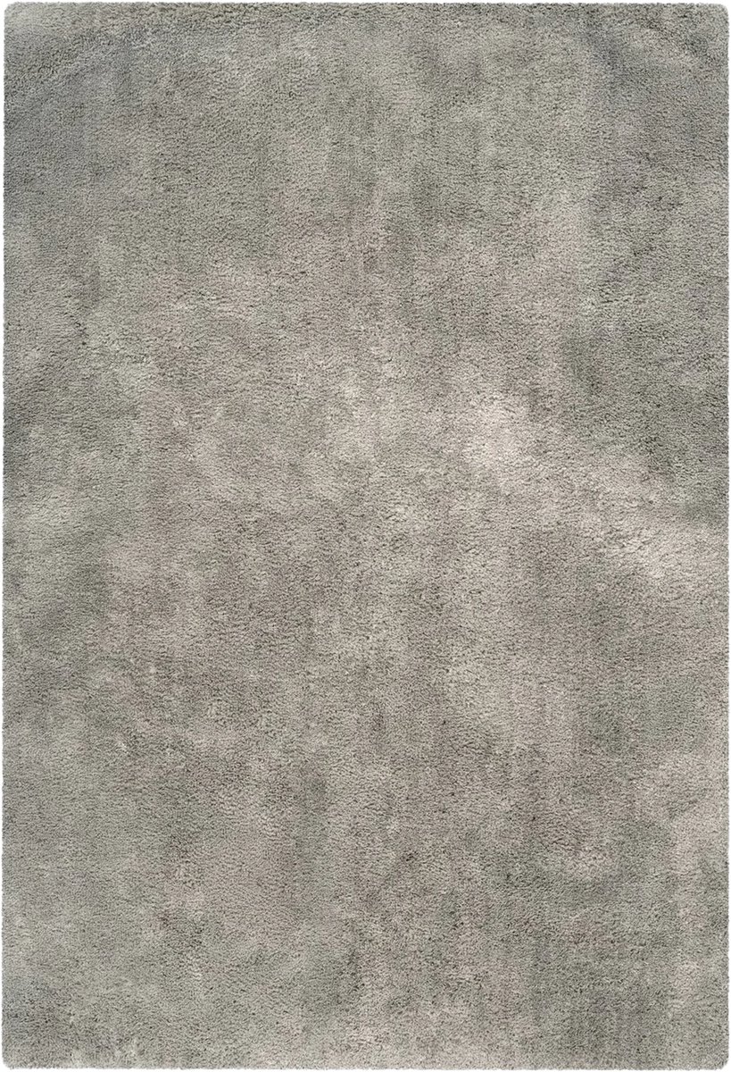 Hoogpolig Vloerkleed | Tapijt | Bali | Uni | Zilver/Grijs | 120x170 cm