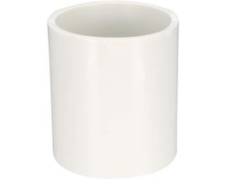 5Pcs 50mm Straight Metric PVC Pipe Fitting, Solvent Weld Plumbing Connectors, PVC Slip Tubing Coupling Adapter for Garden Hookah Connection