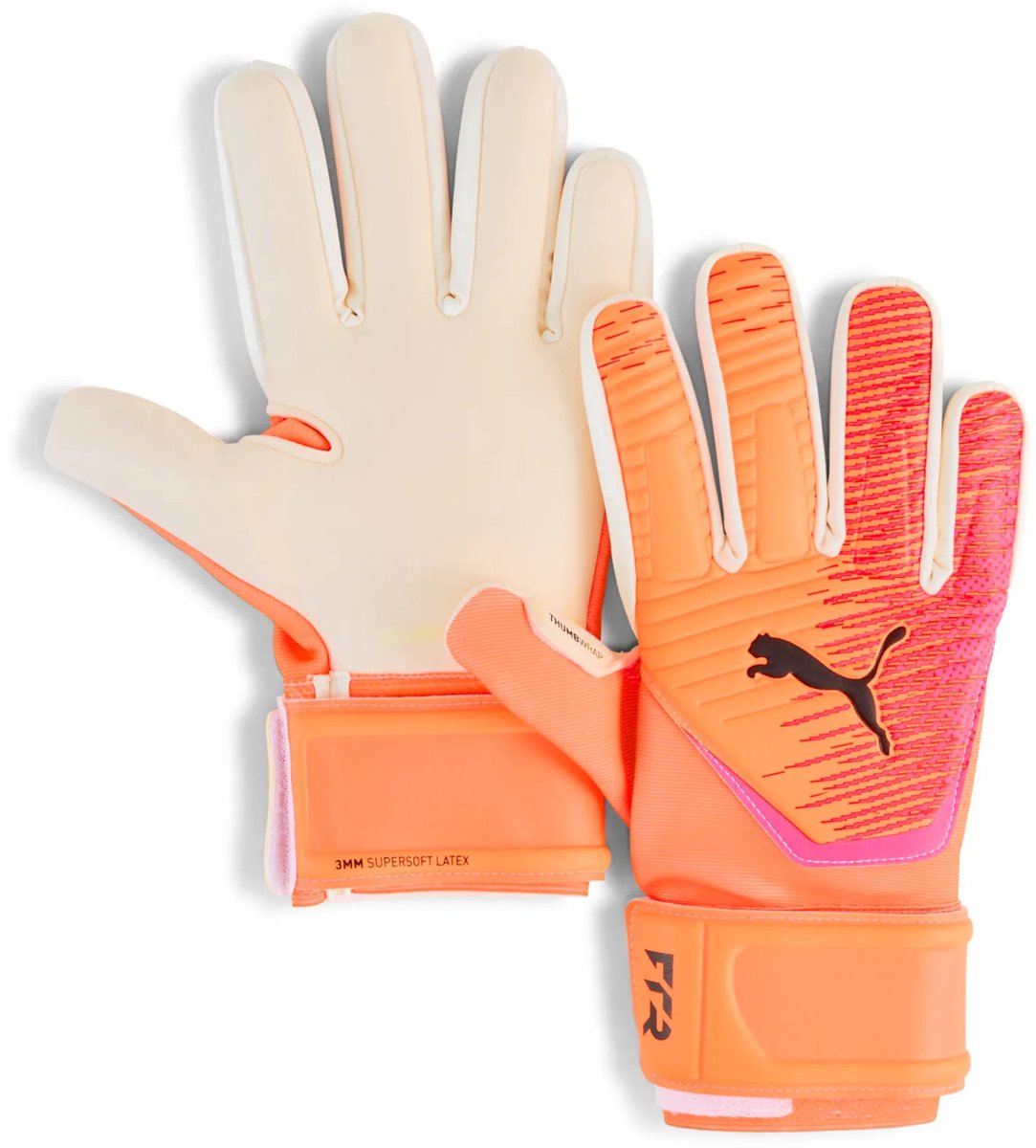 Puma Future Match NC Junior Fluo Orange Fire Red Keepershandschoenen Kinderen - Maat 4